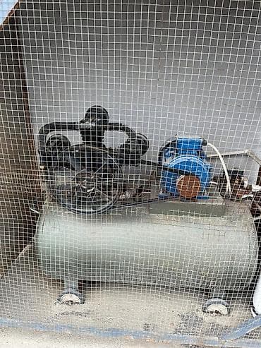 Mexaniki əl alətləri: Sənaye tipli hava kompressoru - Üfüqi silindrik qəbuledici (hava — 2