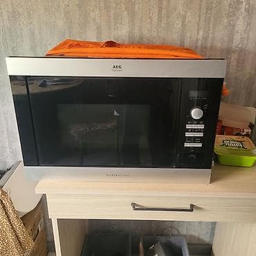 Mikrodalğalı soba AEG, Quraşdırılan, Mikrodalğalar ilə, rəng - Gümüşü