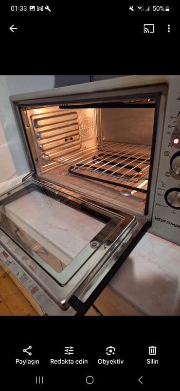 stol üstü qaz: Duxovka Elektrik, rəng - Boz, Ayrıca dayanan, İşlənmiş — 3