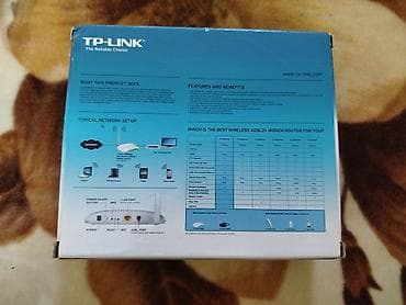 tenda internet: TP-Link simsiz Wi‑Fi router - Marka/model: TP-Link (üst paneldə — 3