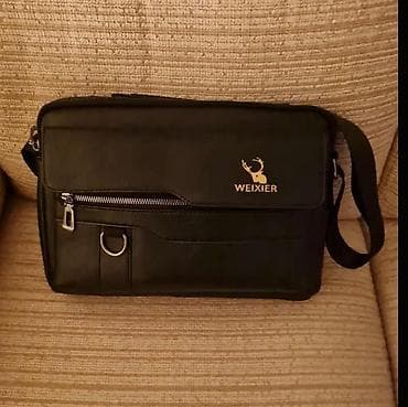 notebook cantasi: WEIXIER çiyin çantası - Rəng: qara - Material: süni dəri görünüşlü — 1