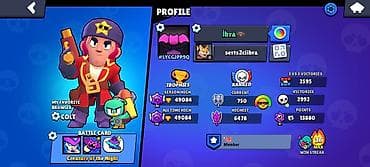 Brawl Stars hesabı – yüksək göstəricilər və zəngin kolleksiya Profil