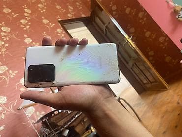 Elektronika: Samsung Galaxy S20 Ultra, 128 GB, rəng - Ağ, Qırıq — 3