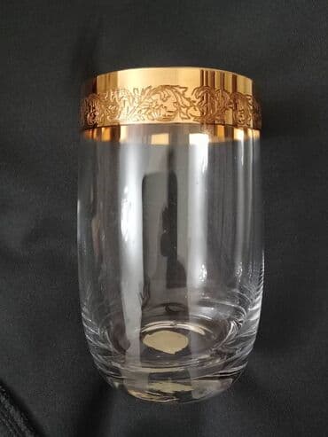 cini qablar: Qədəhlər, Xrustal, Çexiya — 7