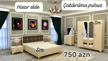 embawood tek yataq: İkinəfərlik çarpayı, Dolab, Yeni — 1