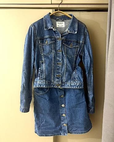 Məhsul: PULL&BEAR denim (cins) geyim – uzun gödəkcə/şleyfli