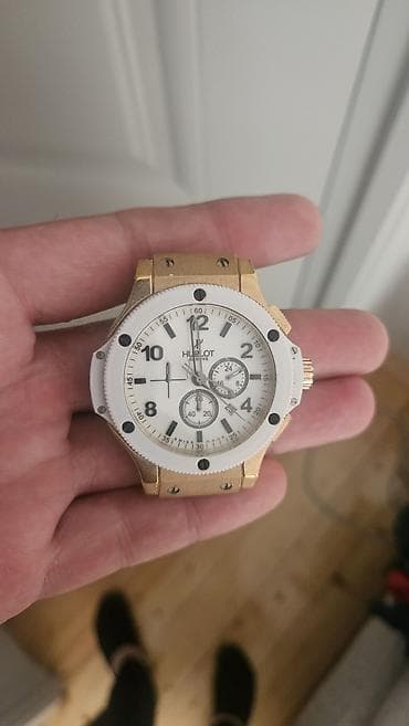 Şəxsi əşyalar: Hublot Big Bang tərzində kişi qol saatı - Korpus: qızılı tonlarda — 3