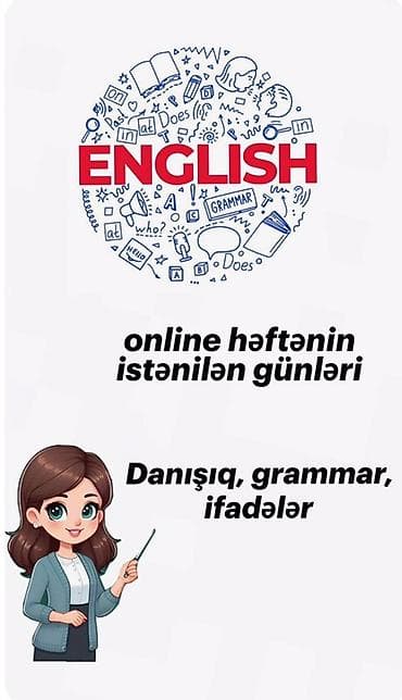 bezekli ad yazmaq: Xarici dil kursu, İngilis dili, Danışıq klubu — 1