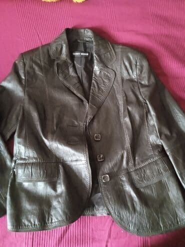 женские бомберы: Dəri kurtka, Bershka, XL — 11