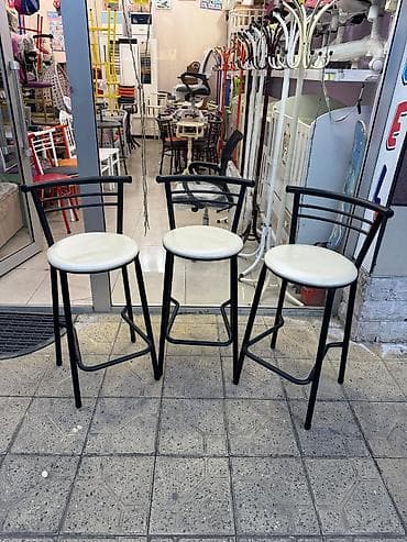 acılan stol: Metal karkaslı bar stulları - Material: qalın divarlı metal boru — 3