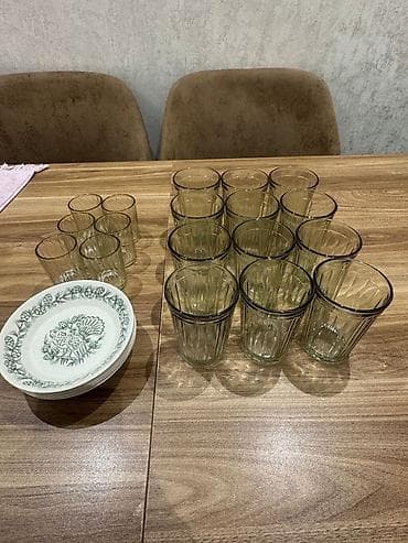 ucuz das: Stəkanlar, rəng - Boz, Şüşə — 2