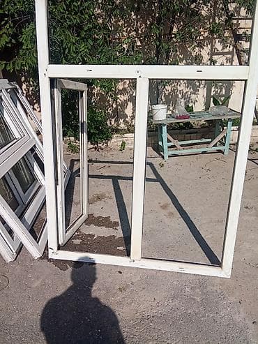 plastik: Plasdik pencere qapi 10 eded eyni ölçüde var eni 140 hundurluyu 198 — 1