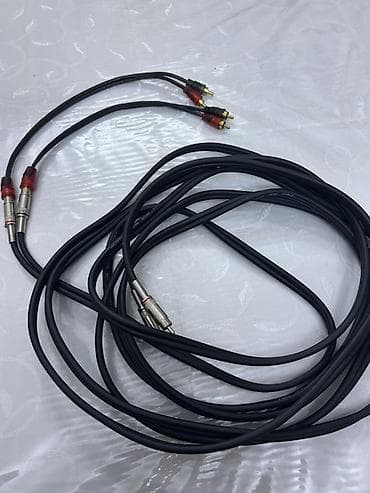 ev kinoteatiri: Audio interconnect kabel dəsti - Konnektorlar: XLR (erkək) → 2x RCA — 1
