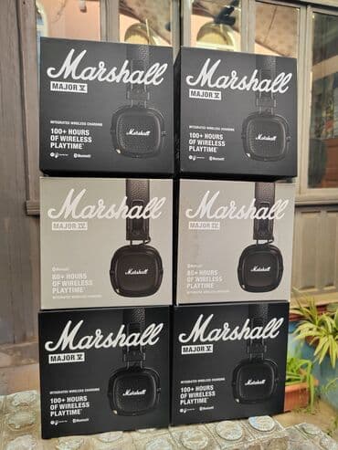marshall наушники: Новый Беспроводные (Bluetooth) Наушники, Marshall, цвет - Черный — 5