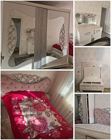 tecili satilan ucuz esyalar: Yataq dəsti +tv standhamısı birgə,təcili 500₼ .taxt — 1