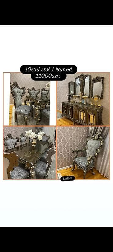 Qonaq otağı üçün, İşlənmiş, Açılmayan, Dördbucaq masa