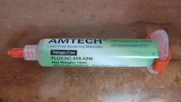 hovuz materialları: AMTECH FLUX NC-559-ASM Net Weight: 10ml No clean fluxdur. İstifadədən — 2
