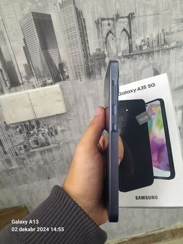 bakcell 10 azn internet paketi yenilemek: Samsung Galaxy A35, 256 GB, rəng - Göy, Sensor, Barmaq izi, İki sim kartlı — 4