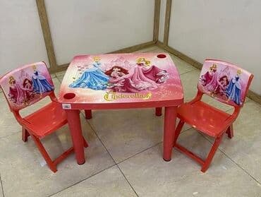 Usaq masa ve oturacaqlari stol stul desti rwng secimleri coxdu