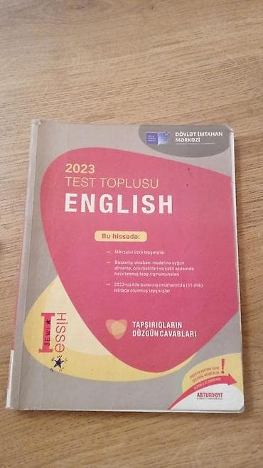 İngilis dili Testlər 11-ci sinif, DİM, 1-ci hissə, 2023 il — 1