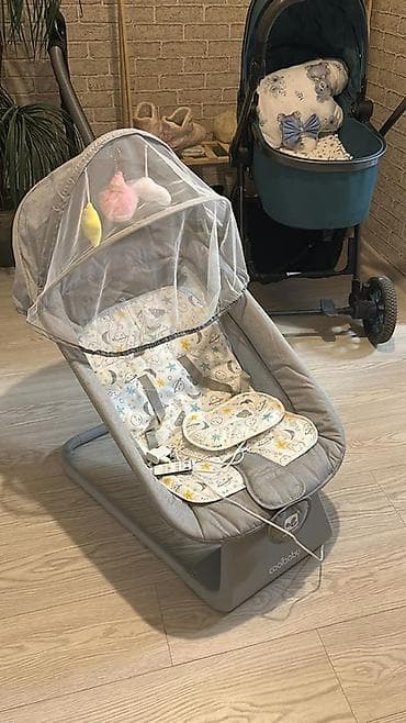 ağcaqanad qovan: Oğlan və qız üçün, Dördbucaq, Beşik, Dəstsiz, Matras ilə, Yellənmə mexanizm ilə — 3