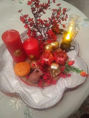 Картины и портреты: Novruz/tematik masa bəzəyi – əl işi kompozisiya - Böyük, yonca — 3