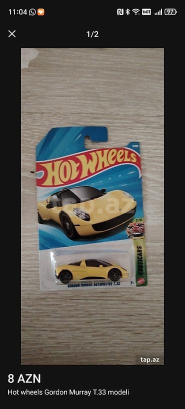 Hot Wheels “Gordon Murray Automotive T.33” model maşın Catdirilma — 1