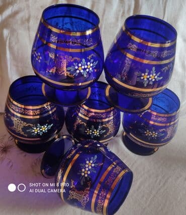 qab desdi: Qədəhlər, rəng - Göy — 2