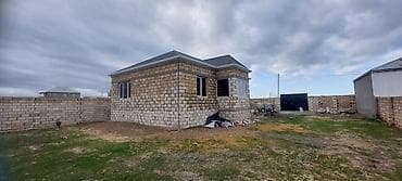 ev: Yeni tikilmiş həyət evi torpağı 6 sotdur . qoşa daş ilə tikilib — 2