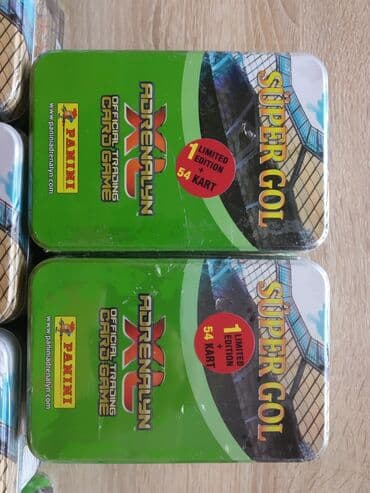 kolleksiya: Panini super gol futbol kartları Her kutuda 55 eded var Stokta 9 — 3