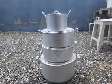 lambirin satisi: Tava, Qazan, Bişirmə üçün formalar, rəng - Gümüşü, Alüminium, SSRİ — 4