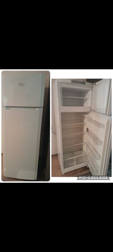 soyuducular sumqayit: İşlənmiş 2 qapılı Hotpoint Ariston Soyuducu Satılır, rəng - Ağ, Dolab içi — 1