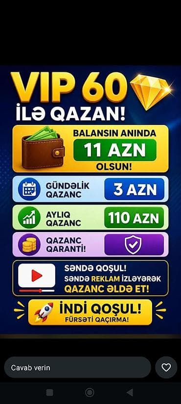 baytar həkim: Xidmət: Rəqəmsal platformada reklam izləmə və kontent paylaşımı ilə — 2