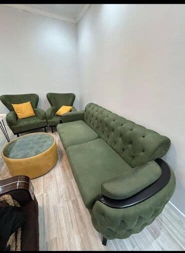 işlenmiş stol stul: İşlənmiş, Divan, 2 kreslo — 1