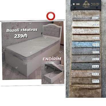 Yeni, Təknəfərlik çarpayı, Bazalı, Matras ilə, Siyirməsiz