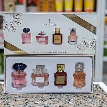 Личные вещи: Məhsul: Mystical ətir dəsti – 4 ədəd mini flakon Xüsusiyyətlər: - — 4
