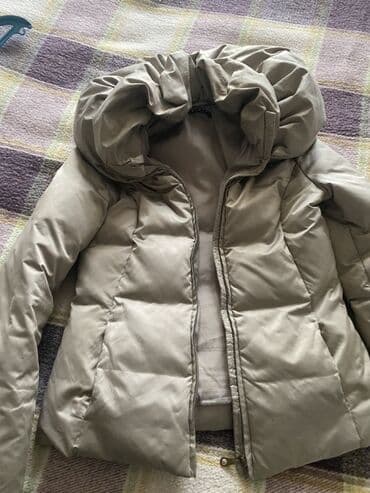 qadın jaketləri: Sisley qadın qış gödəkçəsi - Rəng: açıq bej/şampan - Model: qısa — 2