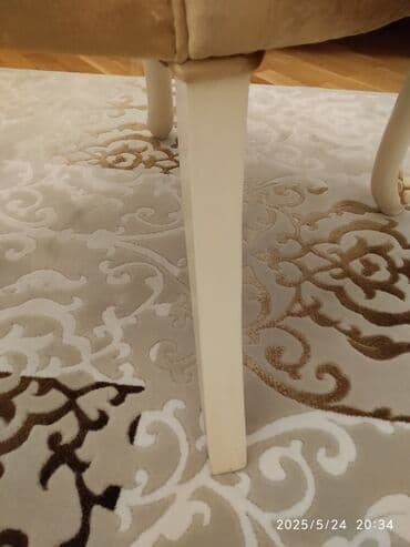 stol və stul: Qonaq otağı üçün, İşlənmiş, Açılmayan, Dördbucaq masa, 8 stul — 6