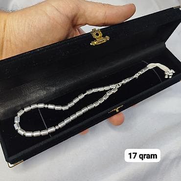 qümüş saat: Gümüş təsbeh kolleksiyası Qrami 11 AzN - Material: gümüş rəngli metal — 1