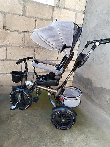 gence velosiped satisi: Uşaq üçtəkərli velosiped-kolaska, sükanla idarə olunan model — 2