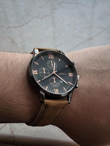 Smart qolbaqlar: Qol saatı, rəng - Qara — 1