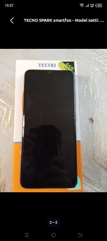 Tecno Boom J7, 64 GB, rəng - Qızılı, Qırıq