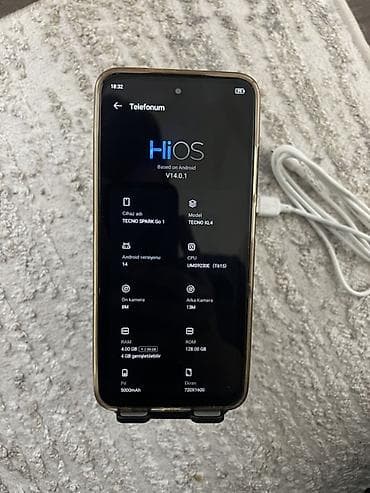 tecno pova neo 2: Tecno Spark Go 2024, 128 GB, rəng - Boz, Face ID — 8