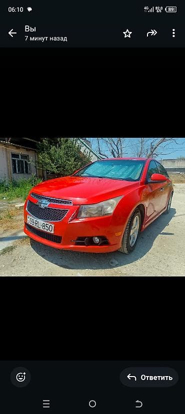 daewoo nexia 2018: Chevrolet Cruze LT sedan - Kuzov: 4 qapılı sedan, parlaq qırmızı rəng — 2