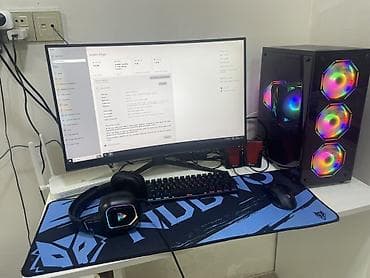 playstation 4 icare: Qamer Seti – Gaming PC + Monitor + Aksessuarlar Komplekt daxildir: - — 6