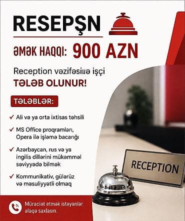 Hostes, qeydiyyatçı tələb olunur lalafo.az -da Hostes, qeydiyyatçı tələb olunur