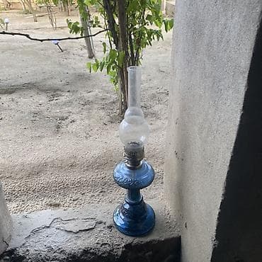 antik divan: Qədim üslubda şüşə fitilli lampa - Yanacaq tipi: kerosin/lampa yağı - — 1