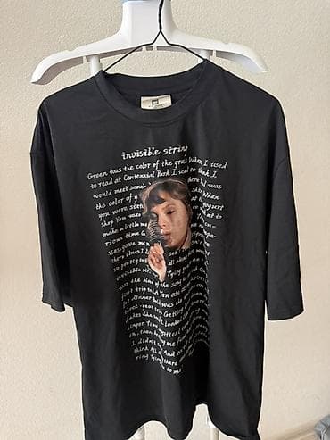 Məhsul: 2 ədəd qısaqol köynək seti 1) Qara T‑şört - Ön hissədə iri