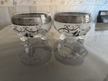 Çaydanlar və qəhvədanlar: Rəng - Boz, Xrustal, 3, 3-dən çox l, Çexiya — 3