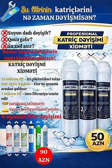 Elektronika: İstenilen növ su filtrlərinin servisi ve satışı mövcuddur. Profesional — 1